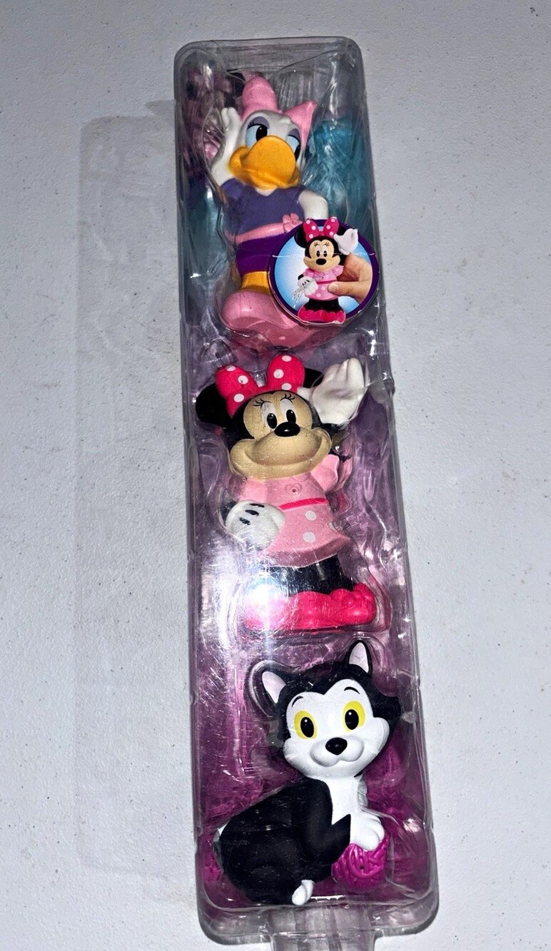 Just Play Disney Minnie Mouse Daisy Duck & Figaro Figurines Set 3pc 6" 2025